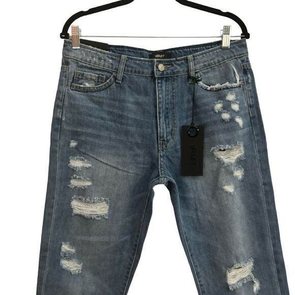 Vervet NWT Distressed High Rise Boyfriend Jeans Size 29 - Picture 2 of 8